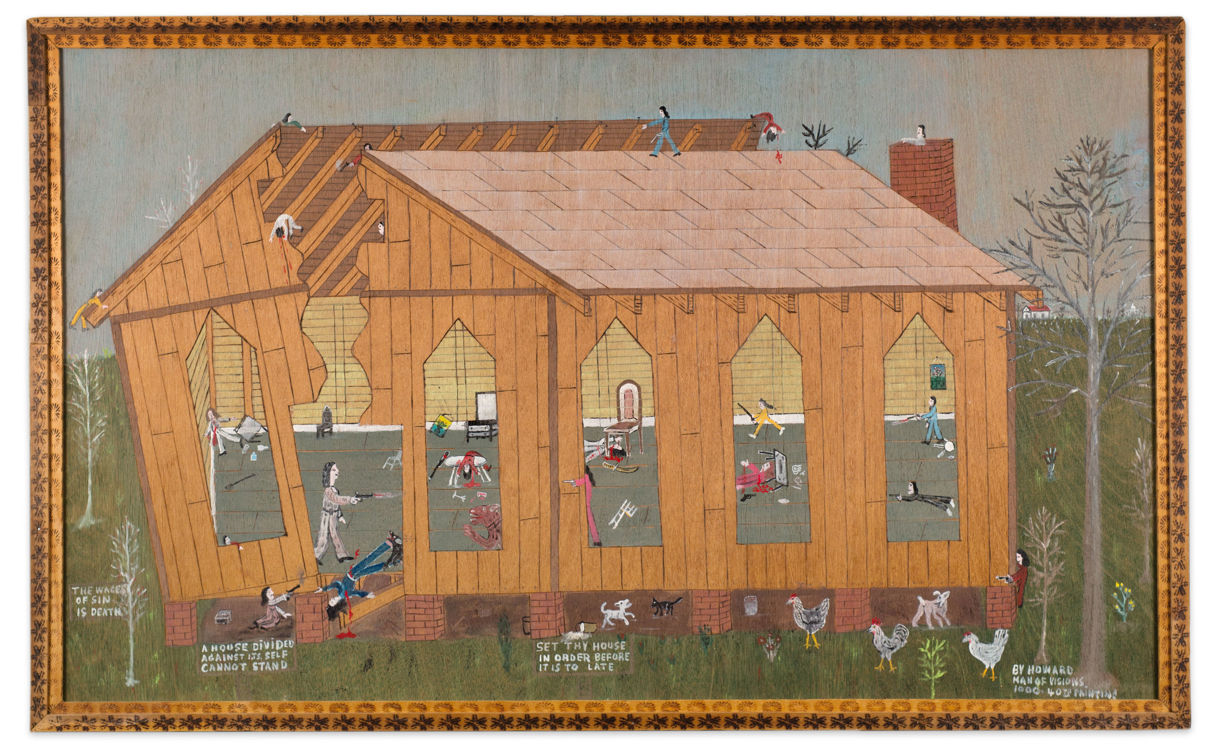 Fleisher/Ollman Gallery » Work » Howard Finster A House Divided
